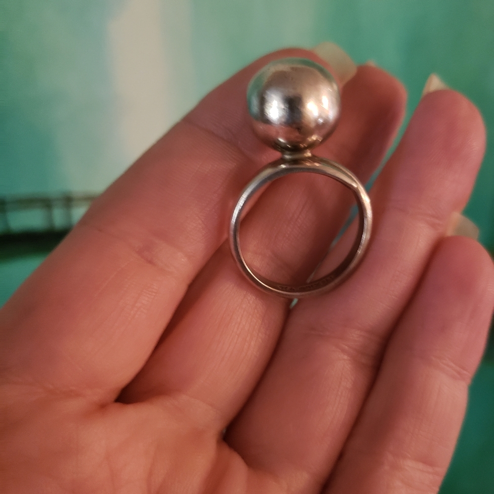 Fantastic Silver Chime Ball Ring Vintage  BEAUTY - Picture 9 of 12